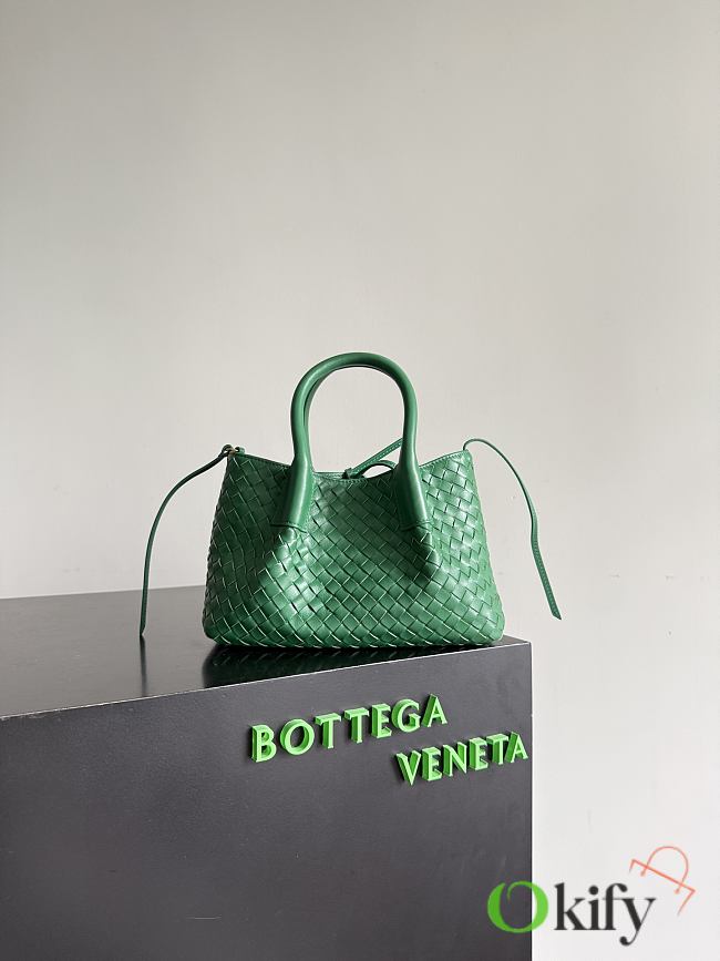 Okify Bottega Veneta Small Pinacoteca Bag Dark Green 24x15x12cm - 1
