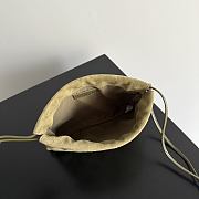 Okify Bottega Veneta Small Dust Bag Green Olive Suede 21x16.6x1cm - 6