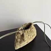 Okify Bottega Veneta Small Dust Bag Green Olive Suede 21x16.6x1cm - 2