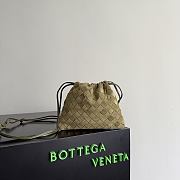 Okify Bottega Veneta Small Dust Bag Green Olive Suede 21x16.6x1cm - 1