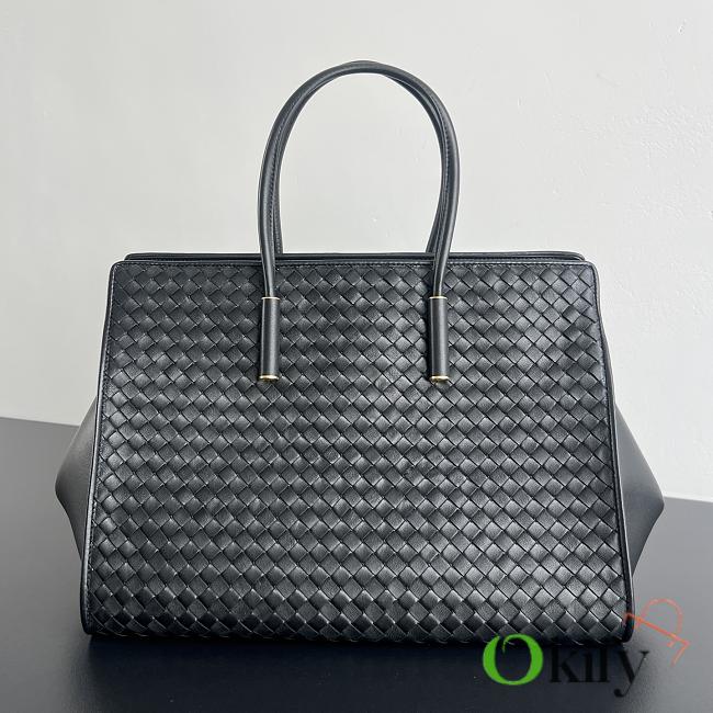 Okify Bottega Veneta Barbara Tote Bag Black 37x27x24cm - 1