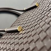Okify Bottega Veneta Barbara Tote Bag Dark Brown 37x27x24cm - 4