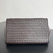 Okify Bottega Veneta Barbara Tote Bag Dark Brown 37x27x24cm - 3