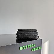 Okify Bottega Veneta Mini Bag With Flap Black 20x12x6.5cm - 6