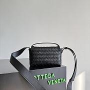 Okify Bottega Veneta Mini Bag With Flap Black 20x12x6.5cm - 2