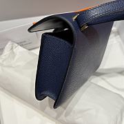 Okify Hermes Constance Elan Bag Dark Blue 24x12x4cm - 3