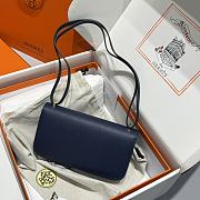 Okify Hermes Constance Elan Bag Dark Blue 24x12x4cm - 6