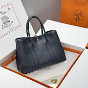 Okify Hermes Garden Party Bag Dark Blue 30cm - 1