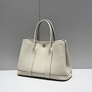 Okify Hermes Garden Party Bag White 30cm - 6
