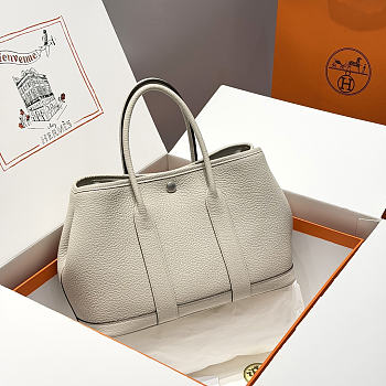 Okify Hermes Garden Party Bag White 30cm
