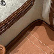 Okify Hermes Garden Party Bag Golden Brown 30cm - 4