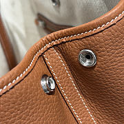 Okify Hermes Garden Party Bag Golden Brown 30cm - 3