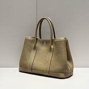 Okify Hermes Garden Party Bag Gray Elephant 30cm - 5