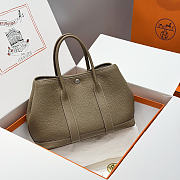 Okify Hermes Garden Party Bag Gray Elephant 30cm - 1