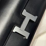 Okify Hermes Constance Elan Bag Black Silver Hardware 24x12x4cm - 2