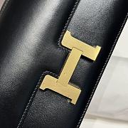 Okify Hermes Constance Elan Bag Black Gold Hardware 24x12x4cm - 3