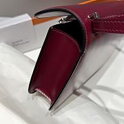 Okify Hermes Constance Elan Bag Red Pink 24x12x4cm - 5