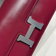 Okify Hermes Constance Elan Bag Red Pink 24x12x4cm - 2