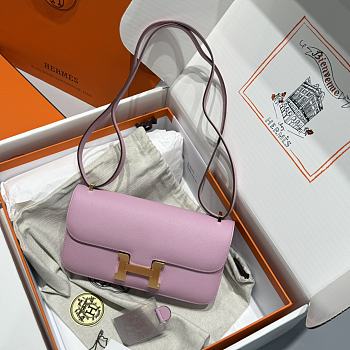 Okify Hermes Constance Elan Bag Pink 24x12x4cm