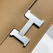 Okify Hermes Constance Elan Bag Beige Silver Hardware 24x12x4cm - 2