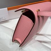 Okify Hermes Constance Elan Bag Pink Gold Hardware 24x12x4cm - 6