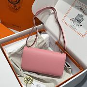 Okify Hermes Constance Elan Bag Pink Gold Hardware 24x12x4cm - 3