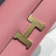 Okify Hermes Constance Elan Bag Pink Gold Hardware 24x12x4cm - 2
