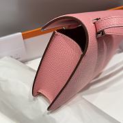Okify Hermes Constance Elan Bag Pink Silver Hardware 24x12x4cm - 6