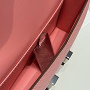 Okify Hermes Constance Elan Bag Pink Silver Hardware 24x12x4cm - 5