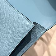 Okify Hermes Constance Elan Bag Blue Silver Hardware 24x12x4cm - 3