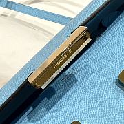 Okify Hermes Constance Elan Bag Blue Gold Hardware 24x12x4cm - 4