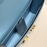 Okify Hermes Constance Elan Bag Blue Gold Hardware 24x12x4cm - 3