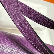 Okify Hermes Constance Elan Bag Purple Gold Hardware 24x12x4cm - 2
