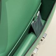 Okify Hermes Constance Elan Bag Dark Green Silver Hardware 24x12x4cm - 5