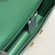 Okify Hermes Constance Elan Bag Dark Green Gold Hardware 24x12x4cm - 5