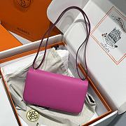 Okify Hermes Constance Elan Bag Pink Magnolia Gold Hardware 24x12x4cm - 6