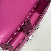 Okify Hermes Constance Elan Bag Pink Magnolia Silver Hardware 24x12x4cm - 5