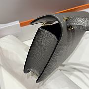 Okify Hermes Constance Elan Bag Gray Gold Hardware 24x12x4cm - 2