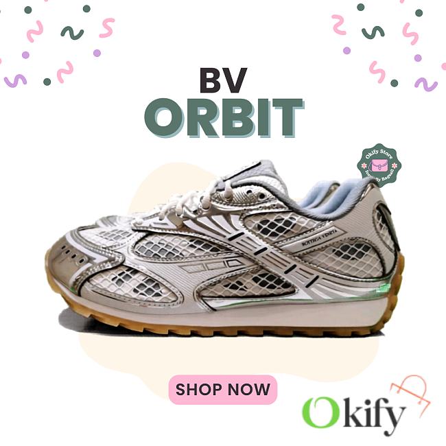 Okify Bottega Veneta Orbit Runner Sneakers Silver And Gray EU35-45 - 1