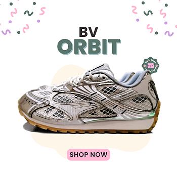 Okify Bottega Veneta Orbit Runner Sneakers Silver And Gray EU35-45