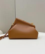Okify Fendi First Small Bag Brown 26x18x9.5cm - 4