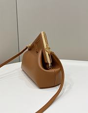Okify Fendi First Small Bag Brown 26x18x9.5cm - 3