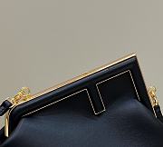Okify Fendi First Small Bag Black Gold Hardware 26x18x9.5cm - 4