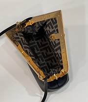Okify Fendi First Small Bag Black Gold Hardware 26x18x9.5cm - 2