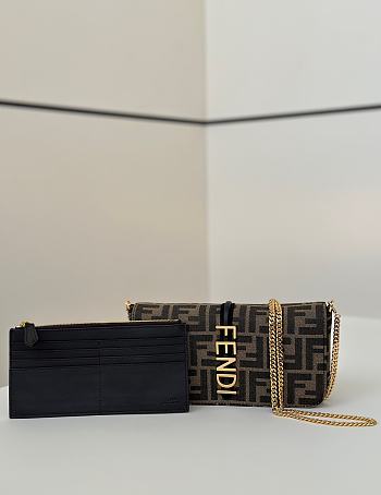 Okify Fendi Fendigraphy Wallet On Chain Bag FF 21x11x4cm