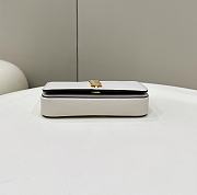 Okify Fendi Fendigraphy Wallet On Chain Bag White 21x11x4cm - 5