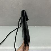 Okify Balenciaga Explorer Pouch With Strap Small Black Cracked Lambskin 19x15.5x4cm - 6