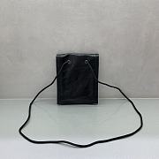 Okify Balenciaga Explorer Pouch With Strap Small Black Cracked Lambskin 19x15.5x4cm - 5