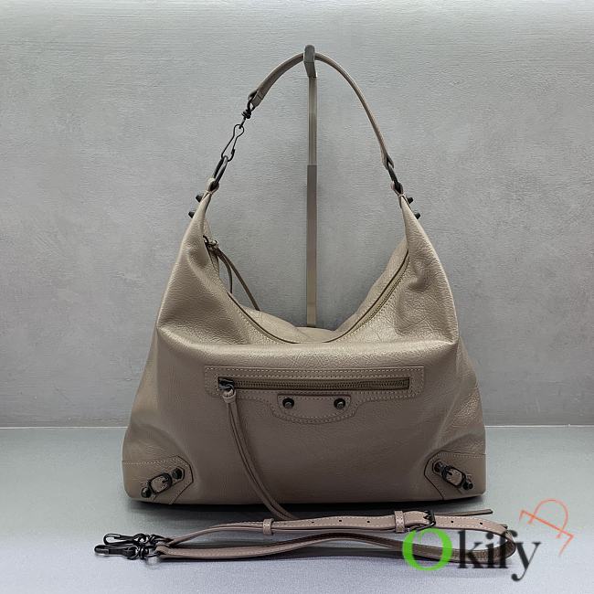 Okify Balenciaga Le City Large Hobo Bag Beige 37x35x11cm - 1