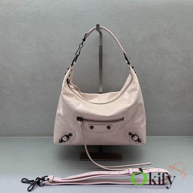 Okify Balenciaga Le City Small Hobo Bag Pink 28x27x10cm - 1